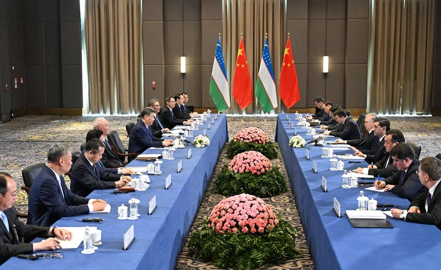 第二届中国—中亚峰会期间的中乌双边会晤