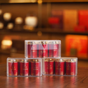 Huaxiangyuan- Guobin Tea Commemorative Edition Small Red Pot Black Tea （3 Tins in Acrylic Box 25.2g *3）（version 2.5)