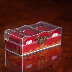 HUAXIANGYUAN- GuobinTea Commemorative Edition Small Red Pot Old Bush Narcissus （3 Tins in Acrylic Box 25.2g *3）（version 2.5)